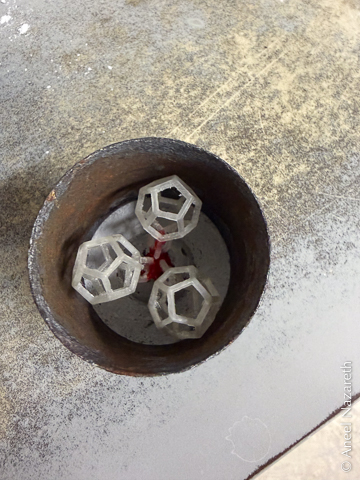 Dodecahedra in a flask
